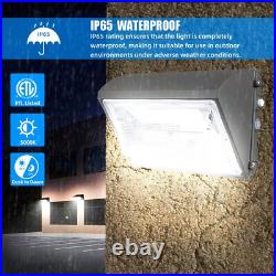 LED Wall Pack Lighting, 6 Pack 150 Watt 18000 Lumens with Dusk to Dawn Photocell