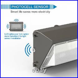 LED Wall Pack Lights 120W 5000K Photocell Commercial Industrial Outdoor Lighting
