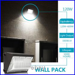 LED Wall Pack Lights 120W 5000K Photocell Commercial Industrial Outdoor Lighting