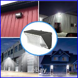 LED Wall Pack with Dusk-to-Dawn Photocell, 4Pcs 150W Waterproof Outdoor Lighting