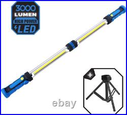 LED Work Light with Tripod Stand, Mechanic Light Bar, Rechargeable 3000 Lumen Un