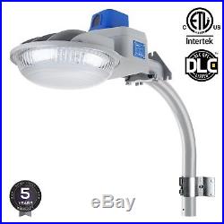 LED Yard Light Security Light 75 Watts Dusk To Dawn 8000 Lumen Photo Cell SILVER