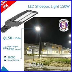 LOT 1-10X 150W LED Dusk to Dawn Shoebox Fixture ETL DLC Parking Street Light @OY