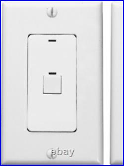 L C & D Chelsea digital switch 1 button white