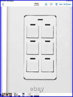L C & D Chelsea digital switch 6 button white