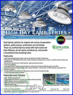 Le Vanier Induction 80W High Bay Lamp Fixture Factory Industry Warehouse