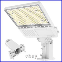 Led Parking Lot Light Fixture 200W Dust to Dawn with Photocell Shoebox Pole Lamp