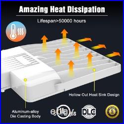 Led Parking Lot Light Fixture 200W Dust to Dawn with Photocell Shoebox Pole Lamp