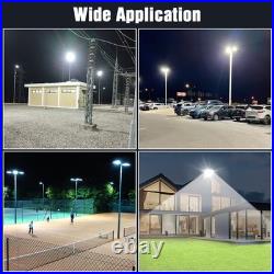 Led Parking Lot Light Fixture 200W Dust to Dawn with Photocell Shoebox Pole Lamp