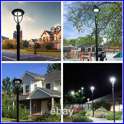 Led Post Top Pole Lights with Photocell 150W LED Circular Area Light Yard Lamp