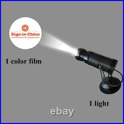 Light + Single Color Film 10W LED Static Gobo Advertising Logo Projector Light
