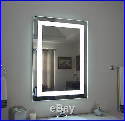 Lighted bathroom vanity make up mirror, led lighted, wall mounted MAM82836 28x36