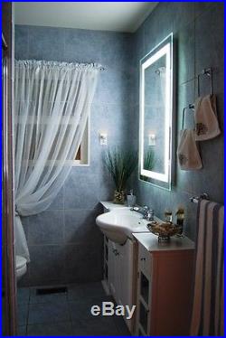 Lighted bathroom vanity make up mirror, led lighted, wall mounted MAM82840 28x40