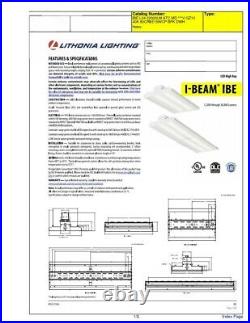 Lithonia Lighting 15 X 24 22000lm Led Hi-bay With Em Battery