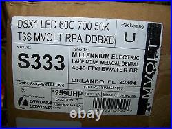 Lithonia Lighting DSX1 LED 60C 700 50K T3S MVOLT RPA DDBXD