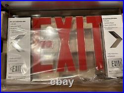 Lithonia Lighting EDGR 1 R EL SD M4 LED Edge-Lit Exit Sign FNOB