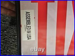 Lithonia Lighting LE S 1 R EL N BAA Die-Cast Aluminum Exit Sign, Red Letter