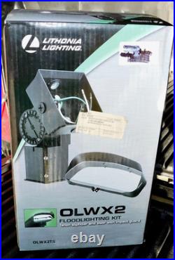 Lithonia Lighting OLWX2ST Floodlighting Kit Tenon Slipfitter Visor withImpact Grd