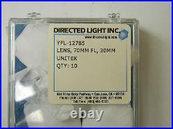 Lot Of 10 Directed Light Inc. / Unitek Yfl-12785 New 70mm Fl, 30mm Lens Yfl12785