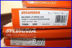 Lot of 15 Sylvania 74935 2x4 32 Watt Dimmable LED Edge-Lit Panel Fixture