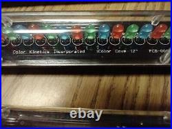 Lot of 4 Color Kinetics iColor MR Bulbs + 3 iColor Cove 12 Light Bars