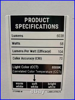 Lumark XTOR6B-W Crosstour MAXX LED 58W Wall Mount Light Full Cutoff Door 4000K