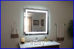 MAM84040 40 x 40 lighted vanity mirror, wall mounted, LED, makeup mirror