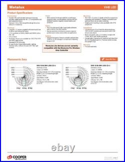 Metalux High Bay Light, 18K-24K Lumens, VHB-1824-N-UNV-L840-CD-U SHIPS FREE