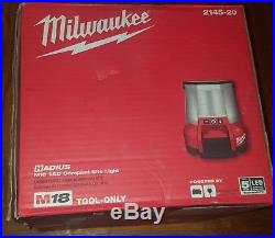 Milwaukee Radius M18 LED Compact Site Light 2145-20 (TOOL ONLY) NEW