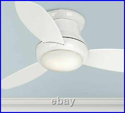 Minka-Aire F518L-WH, Concept II LED White Flush Mount 44 Ceiling Fan with Lig