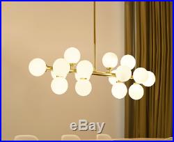 Modern Glass Balls Shape DNA Chandelier Ceiling Pendant Light Lamp LED Fixture