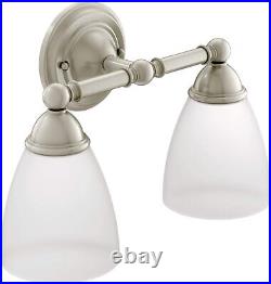 Moen YB2262BN Brantford 2-Light Dual-Mount Bath Bathroom Vanity Brushed Nickel