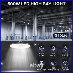 NEW 10 Packs 500W UFO LED High Bay Light Industrial Factory Warehouse Commercial NEW 10 Packs 500W UFO LED High Bay Light Industrial Factory Warehouse Commercial
