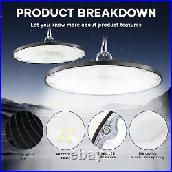 NEW 10 Packs 500W UFO LED High Bay Light Industrial Factory Warehouse Commercial NEW 10 Packs 500W UFO LED High Bay Light Industrial Factory Warehouse Commercial