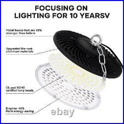 NEW 10 Packs 500W UFO LED High Bay Light Industrial Factory Warehouse Commercial