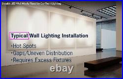 NEW ConTech Stealth LED Wall Wash Flood Light Track Fixture Head 5900Lm 3500K ++
