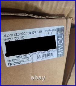 NEW LITHONIA DSXW1 LED 20C 700 40K T4M MVOLT DDBXD Wall Pack, 4000K, 5309lm NEW LITHONIA DSXW1 LED 20C 700 40K T4M MVOLT DDBXD Wall Pack, 4000K, 5309lm