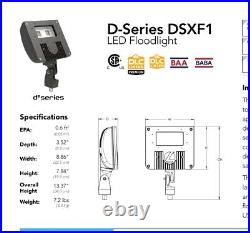 NEW Lithonia DSXF1 LED P1 50K WFL MVOLT THK DWHXD LED Flood Light, 21W