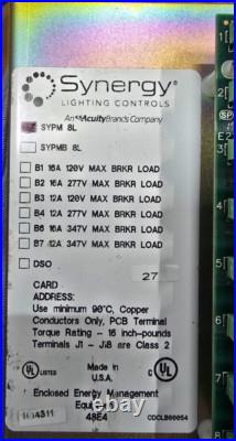 NEW Lithonia Synergy SYPM-8L Lighting Controller Relay Power Module