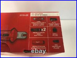 NEW Milwaukee 2119-22 350 Lumens USB Rechargeable Utility Hot Stick Light Kit