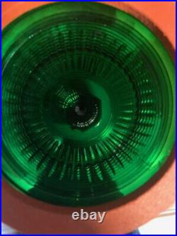 NEW Pauluhn Galvanized Marker Light 1158AGRND2 Green Globe NIB