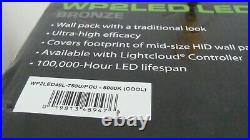 NEW RAB WP2LED49L-750U/PCU WALL PACK 5000K BRONZE with Photo Cell 5116 LUMENS