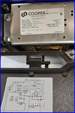 New Cooper Lighting 400W HID Outdoor Commercial Flood Light Fixture, IP67, 120V