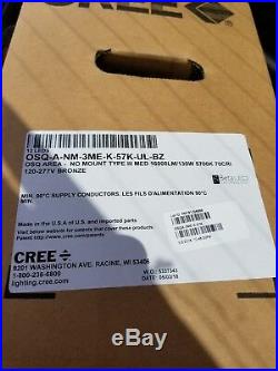New Cree OSQ-A-NM-3ME-K-57K-UL-BZ OSQ AREA- TYPE III MED 16000LM/130W 120-277V