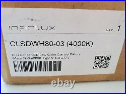 New Infinilux CLS Series Canopy Fixture-Light 67w 4000k 120v SDWH80-03