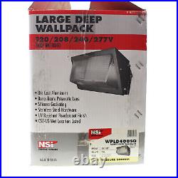 Nsi Wpld400sq Hps Large Deep Wall Pack Light Fixture, Outdoor, 400w, Mvolt