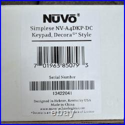 Nuvo Simplese NV-A4DKP-DC NV- Keypad Decora Style White