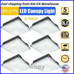 Outdoor Canopy Light, LED Square Ceiling Exterior Carport Garage Patio Porch Lamp