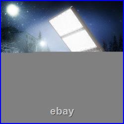 Outdoor LED Parking Lot Light 320W Dusk To Dawn Shoebox Pole Fixture + Arm Mount