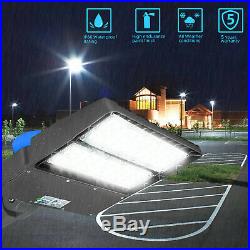 Outdoor LED Parking Lot Light Street Pole Fixture Dusk to Dawn Commercial (200W)